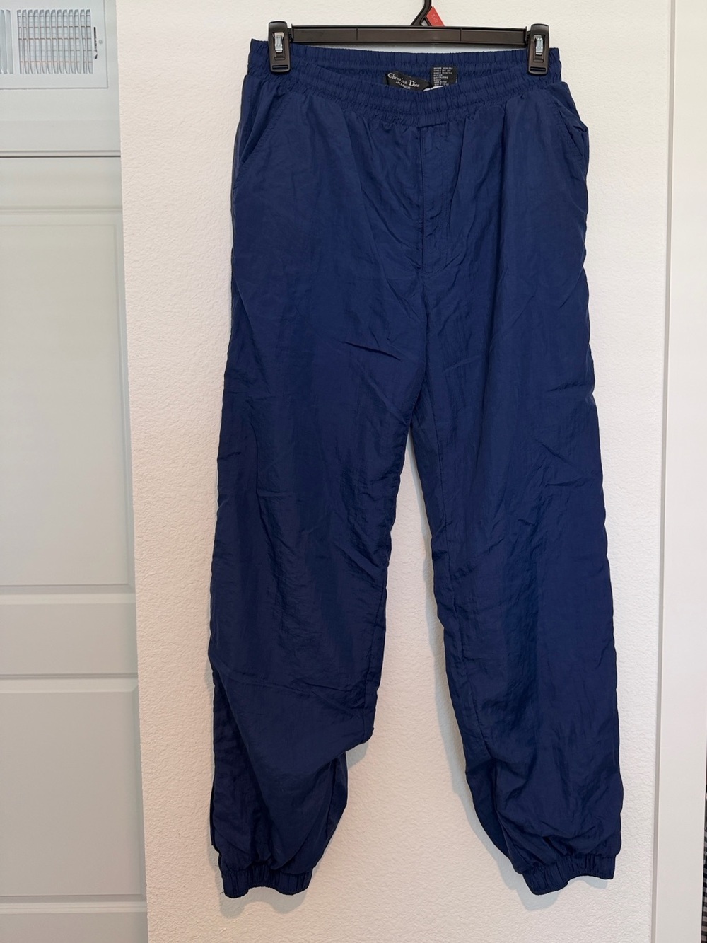 Dior Men's Dark Navy Windbreaker Track Joggers Medium